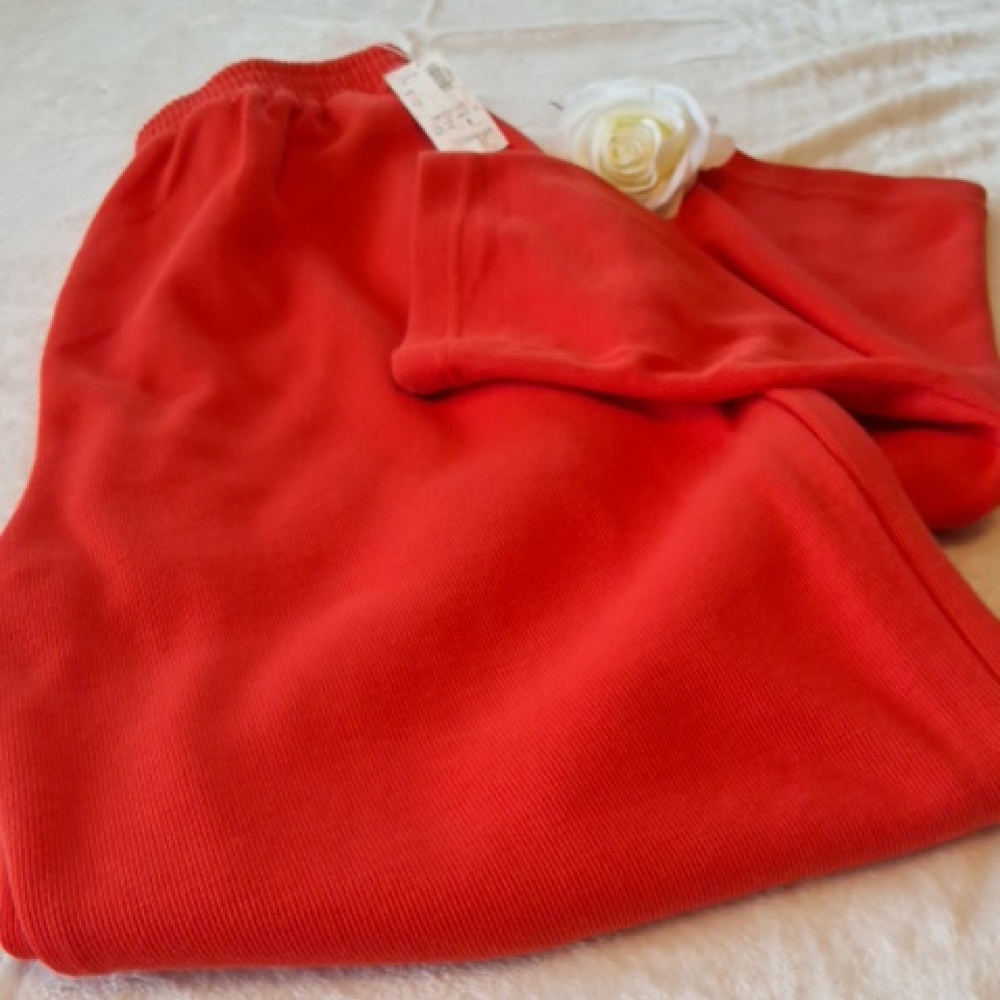 Mj Carroll Pull On Stretch Coral  Pants Size M